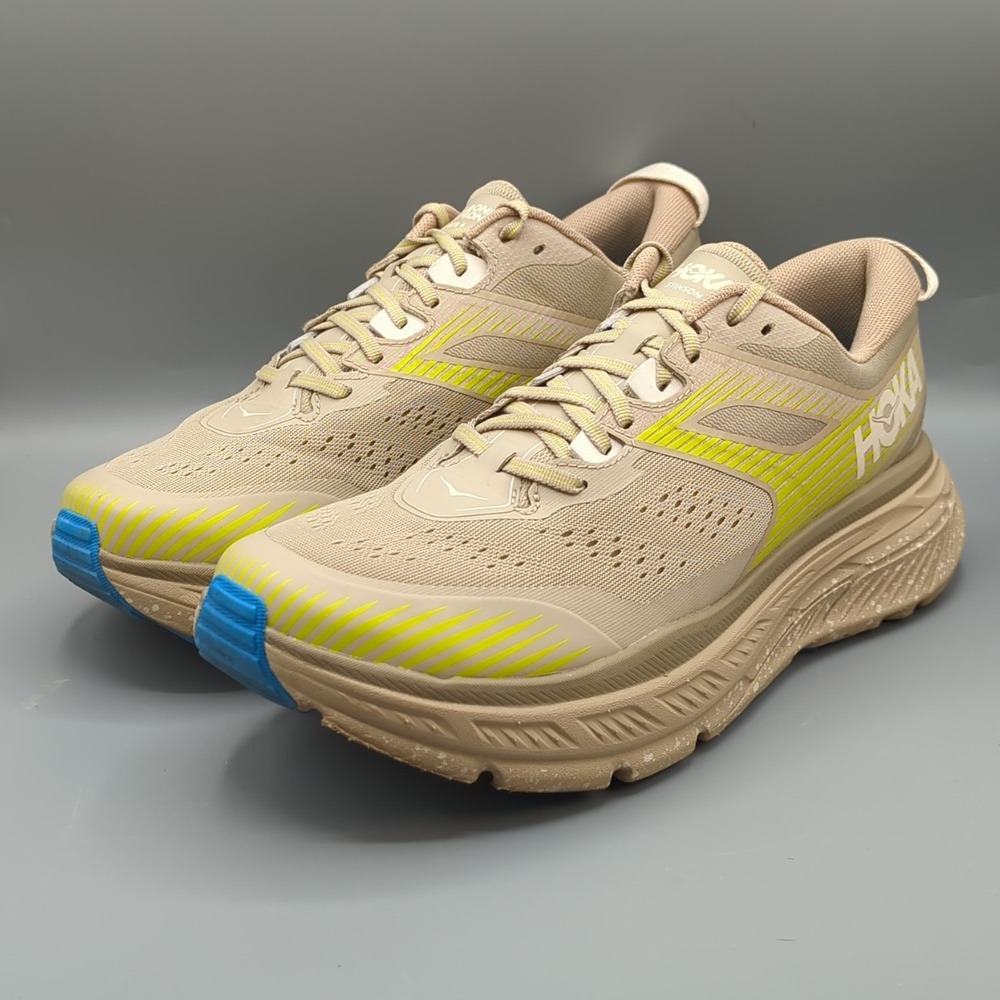 Hoka One One Stinson ATR 6 Running Shoes Dune Oxford Tan Size Men's 12 Womens 13